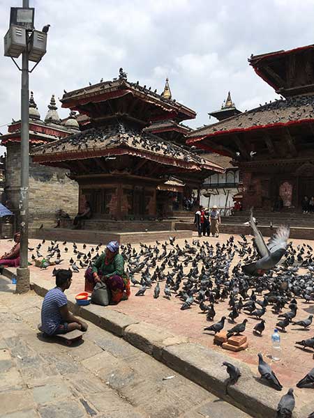 Photo of one of the temples in Kathmandu