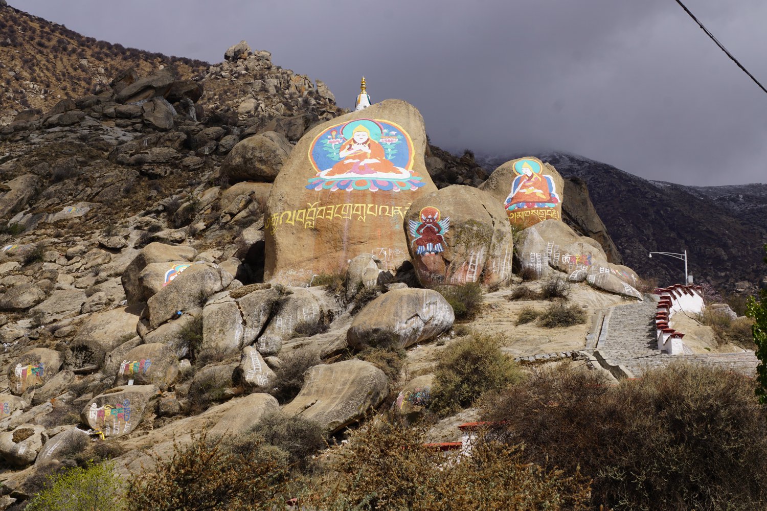 Photo of mountains in Lhasa, Tibet